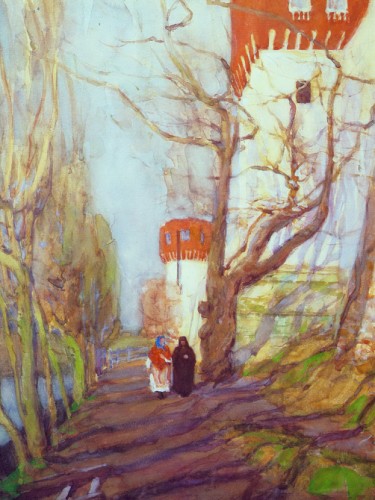 Near The Novodevichy Monastery in spring