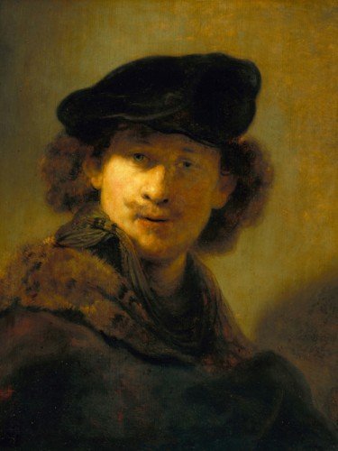 Self-Portrait with Velvet Beret