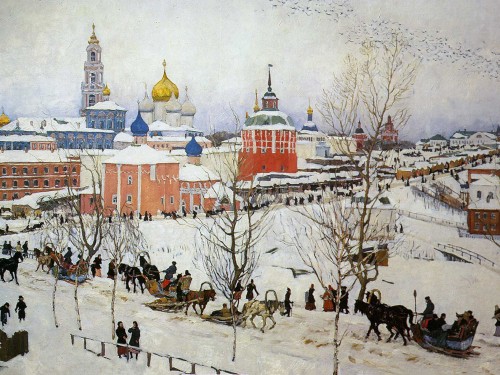 The Troitse-Sergiyev Monastery in winter