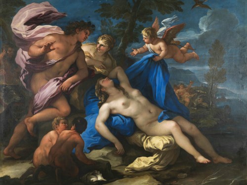 Paintings with mythological scenes