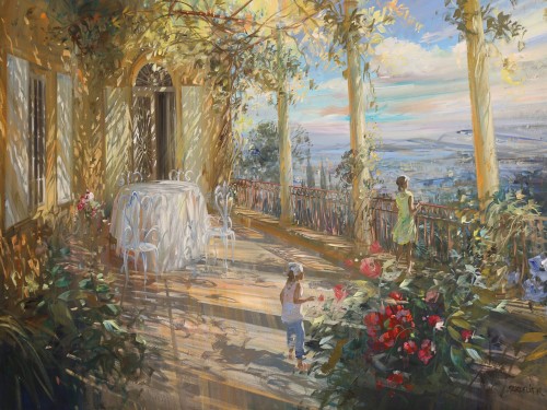 La terrasse ombragee