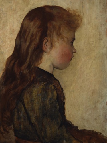 Red Cheeks. Gotine rosse. Portrait of a peasant girl