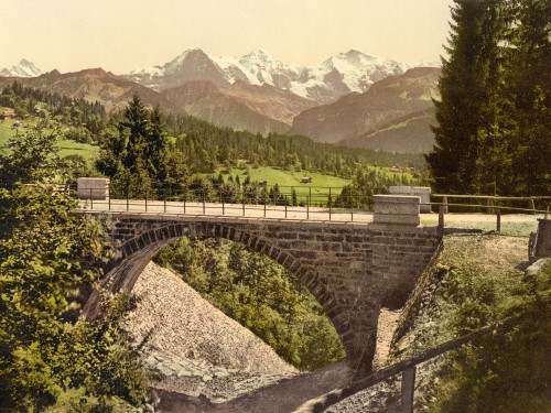 Bridge at Saint Beatenberg, Bernese Oberland, Switzerland