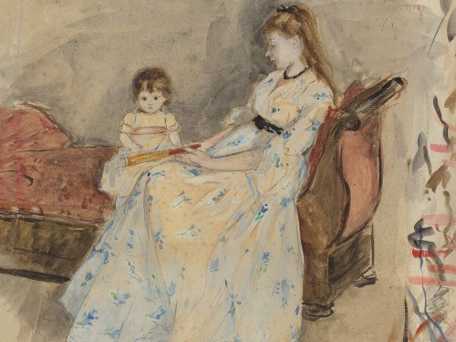 The Artist's Sister, Edma, with Her Daughter, Jeanne