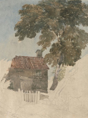 Cottage and Trees