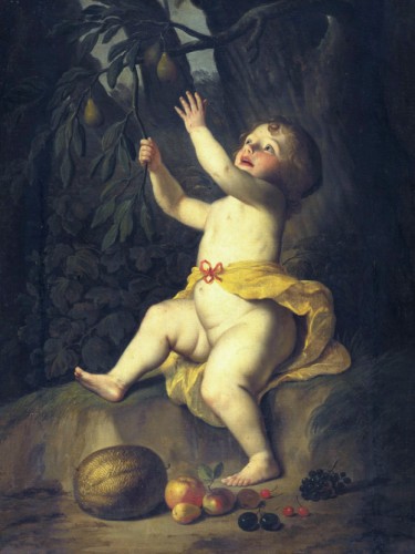 A Child Picking Fruit