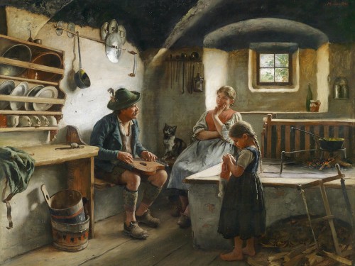Der Zitherspieler, 1890