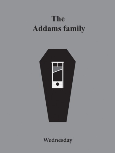 Постер Минимализм: The Addams family