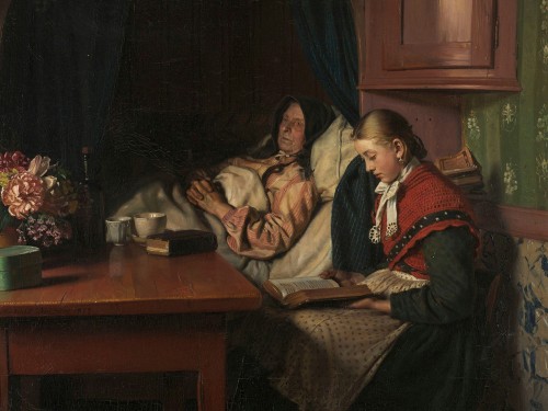 By Grandmothers sickbed