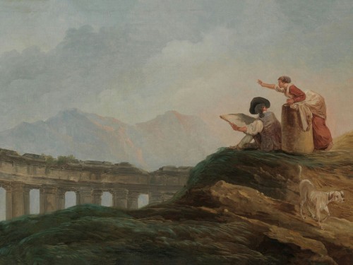 A Colonnade in Ruins