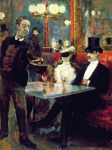 Parisian cafe, 1886