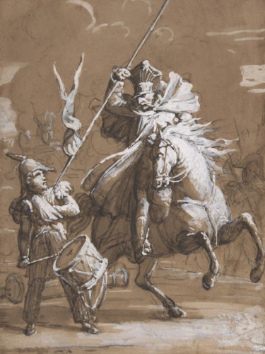 Drummer Boy Attacked by a Cossack