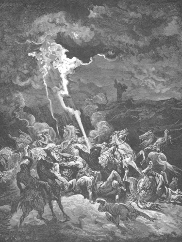 Картина 094. Elijah Destroys the Messengers of Ahaziah