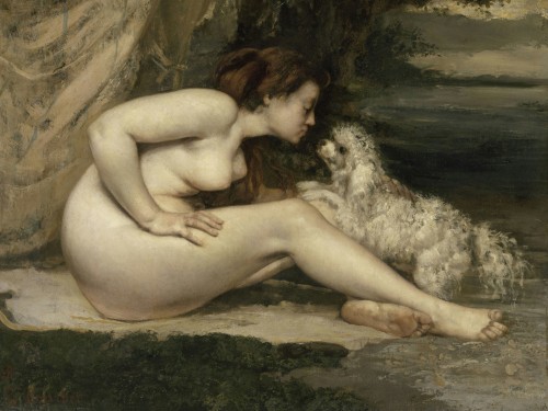 Nude Woman with a Dog