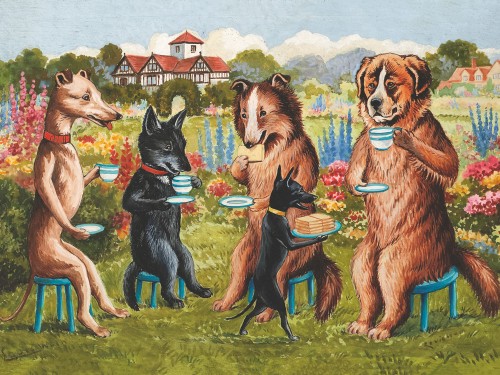 Dog's tea party