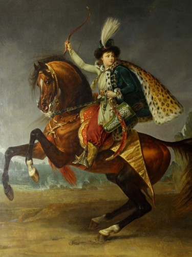 Equestrian portrait of prince Boris Yusupov