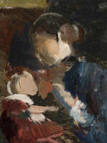 Anna Ancher breastfeeding her daughter