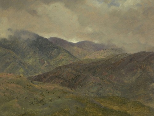 Blue Hills and Gray Clouds