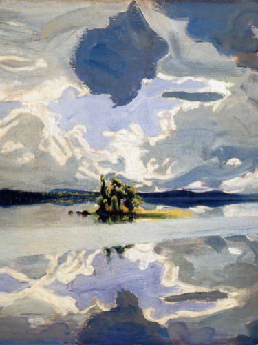 Clouds Above a Lake