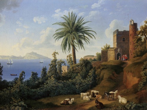 Blick vom Posillipo auf die Insel Capri
