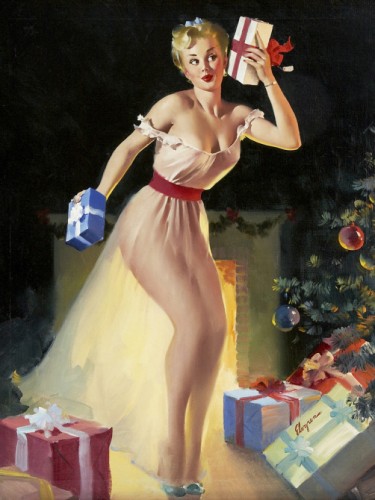 A Christmas Eve. Waiting For Santa, 1954