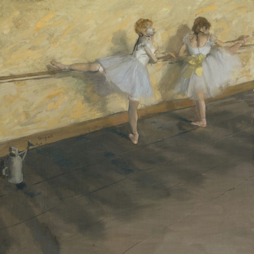 Dancers Practicing at the Barre