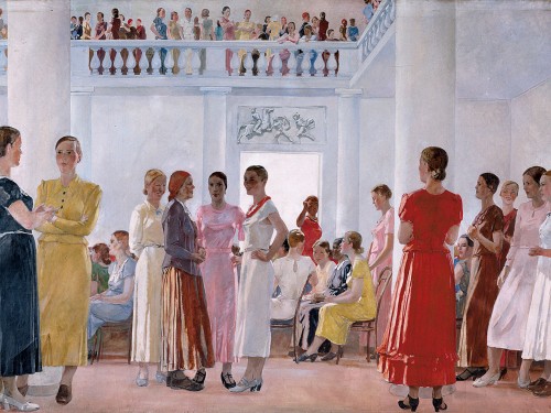 На женском собрании, 1937