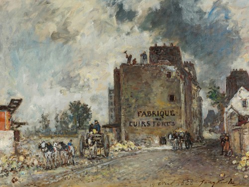 Demolition work in Rue