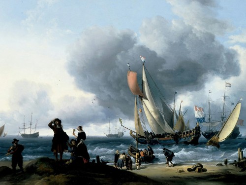 Dutchman Embarking onto a Yacht