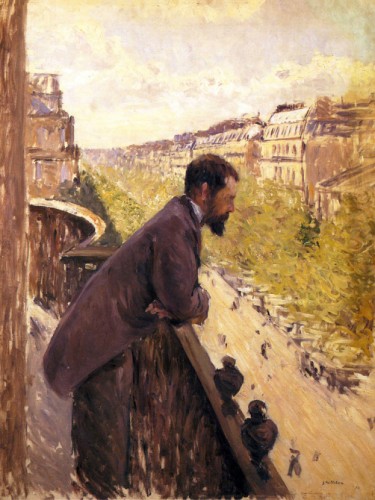 Man on a balcony, 1880