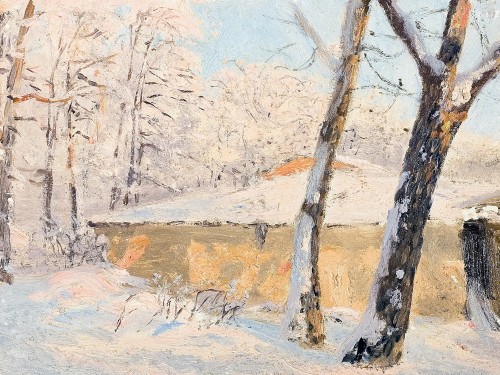 Деревья в снегу, 1908