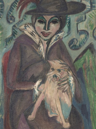 Frau mit Hund I