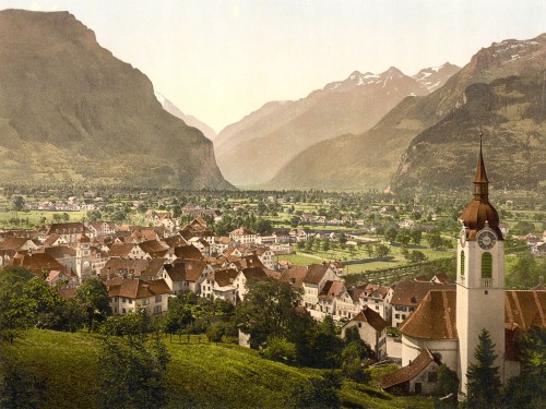 Altdorf, general view, Lake Lucerne, Switzerland