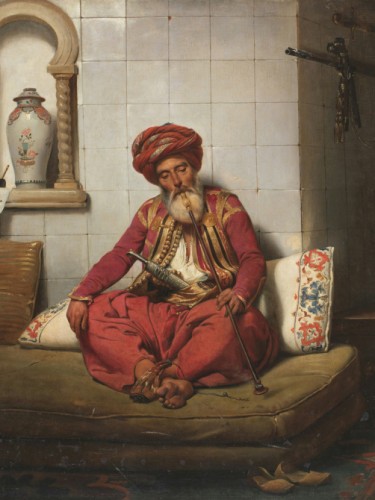 Turk with hookah