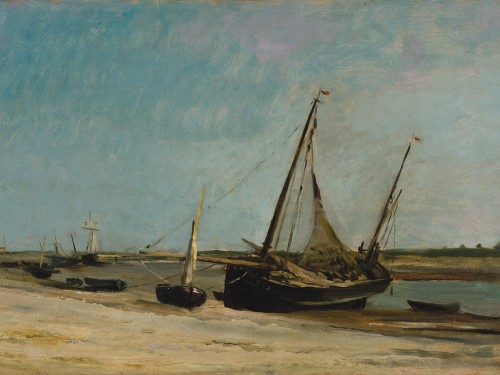 Boats on the Seacoast at etaples