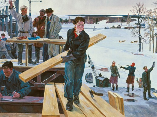 На просторах строек, 1949