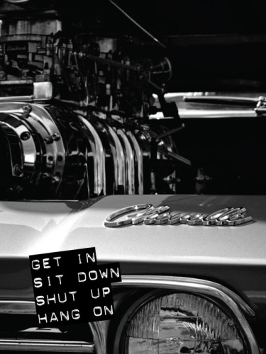 Get in, Sit Down, Shut Up, Hang On