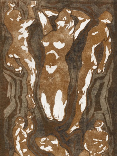 Composition with six human figures