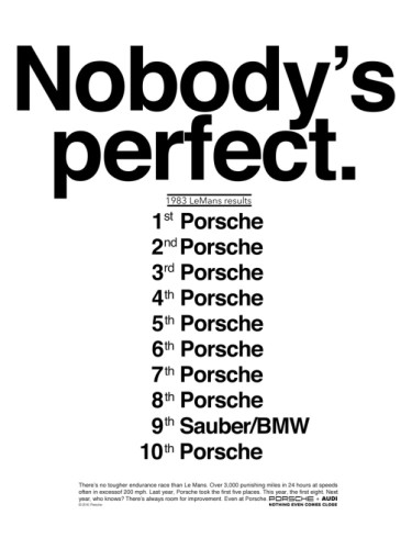 Nobody's perfect