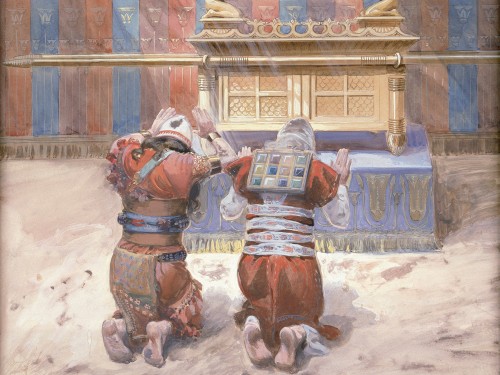 Moses and Joshua in the Tabernacle