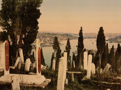 A part of the Eyoub, cemetery, I, Constantinople, Turkey