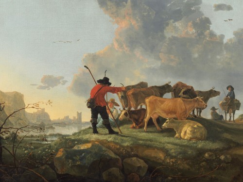 Herdsmen Tending Cattle
