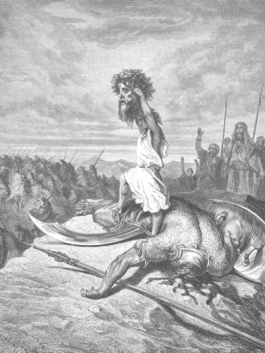 Картина 071A. David Slays Goliath