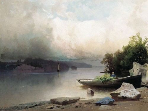 На реке