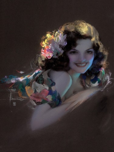 Pin-Up with Flowers