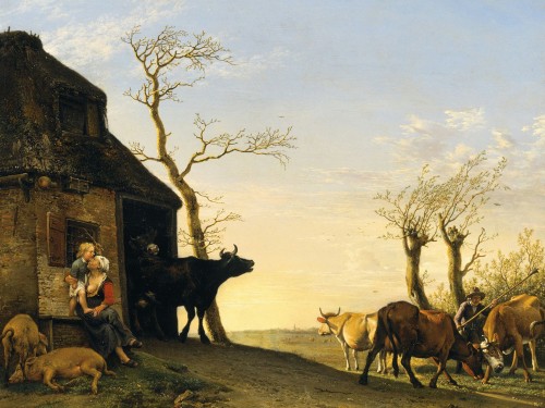 Driving the Cattle to Pasture in the Morning