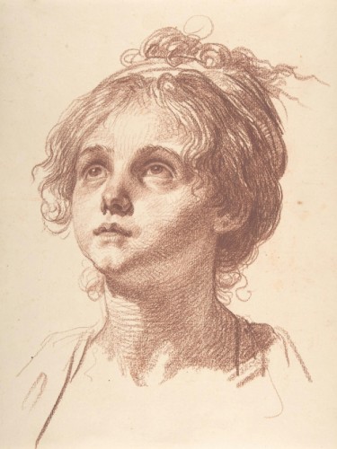 Head of a Girl Looking Up