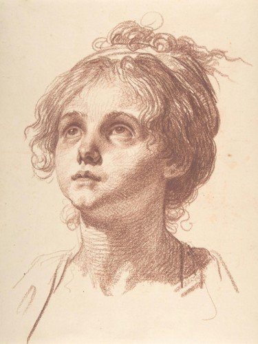 Head of a Girl Looking Up