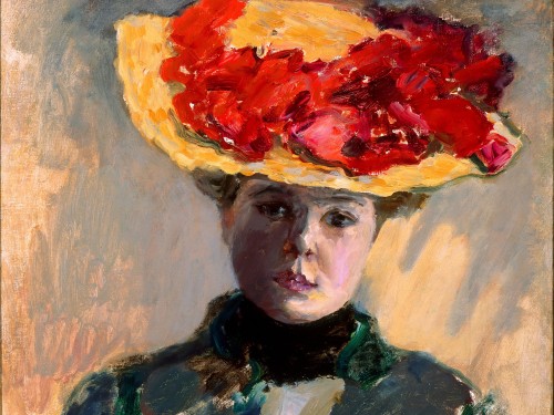 Girl in Straw Hat (Femme au chapeau rouge)
