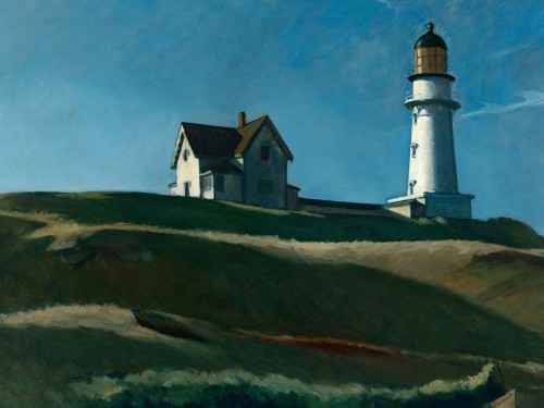 Картина Эдвард Хоппер - Холм с маяком, 1928